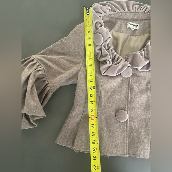Miu Miu Dress Jacket - Tan - Size Small - Picture 11 of 14